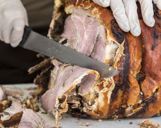 Porchettiamo 2016, Das Festival der Porchettas Italiens ist in Umbrien Italien