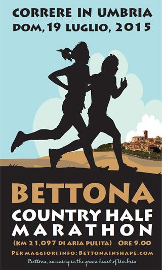 In contemporanea a L'Umbria in un panino, Bettona Country half marathon 2015