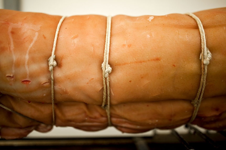 Cariani - Preparazione e cottura porchetta di Bevagna