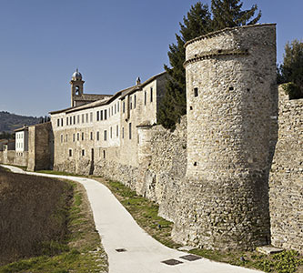Medieval walls of Bevagna, location of Cariani company