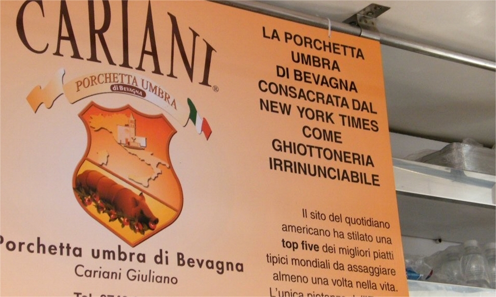 Wo man Carianis Porchetta probieren kann