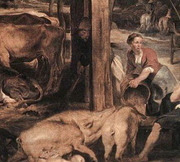 Rückkehr Des Verlorenen Sohnes - Das Schwein In Der Kunst