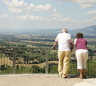 Panorama von Montefalco | Die Porchetta Von Bevagna